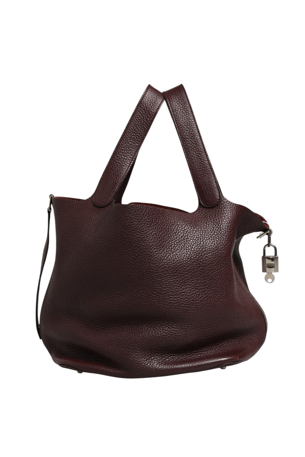 Hermès Picotin Taurillon Clemence Chocolate Handbag