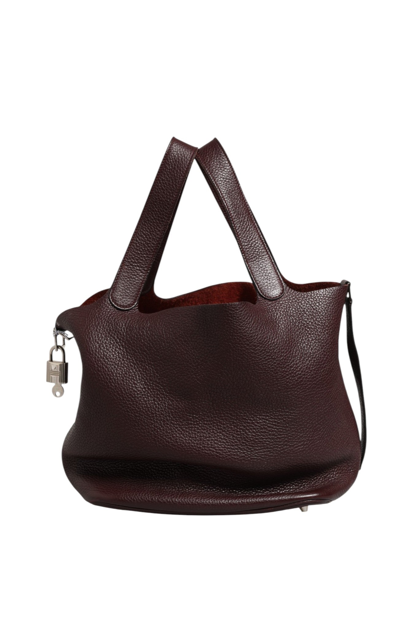 Hermès Picotin Taurillon Clemence Chocolate Handbag