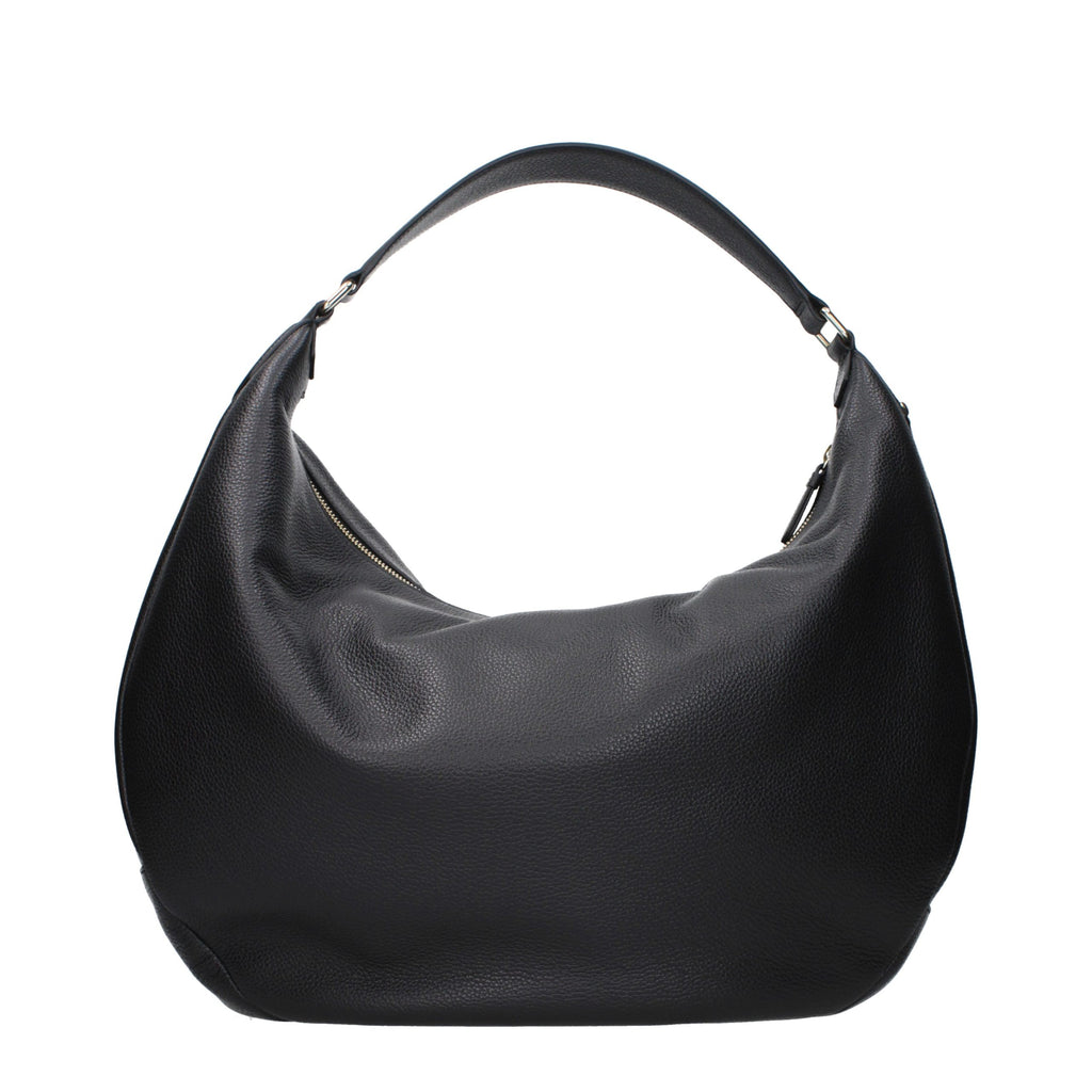 Jimmy Choo Black Leather Shoulder Bag