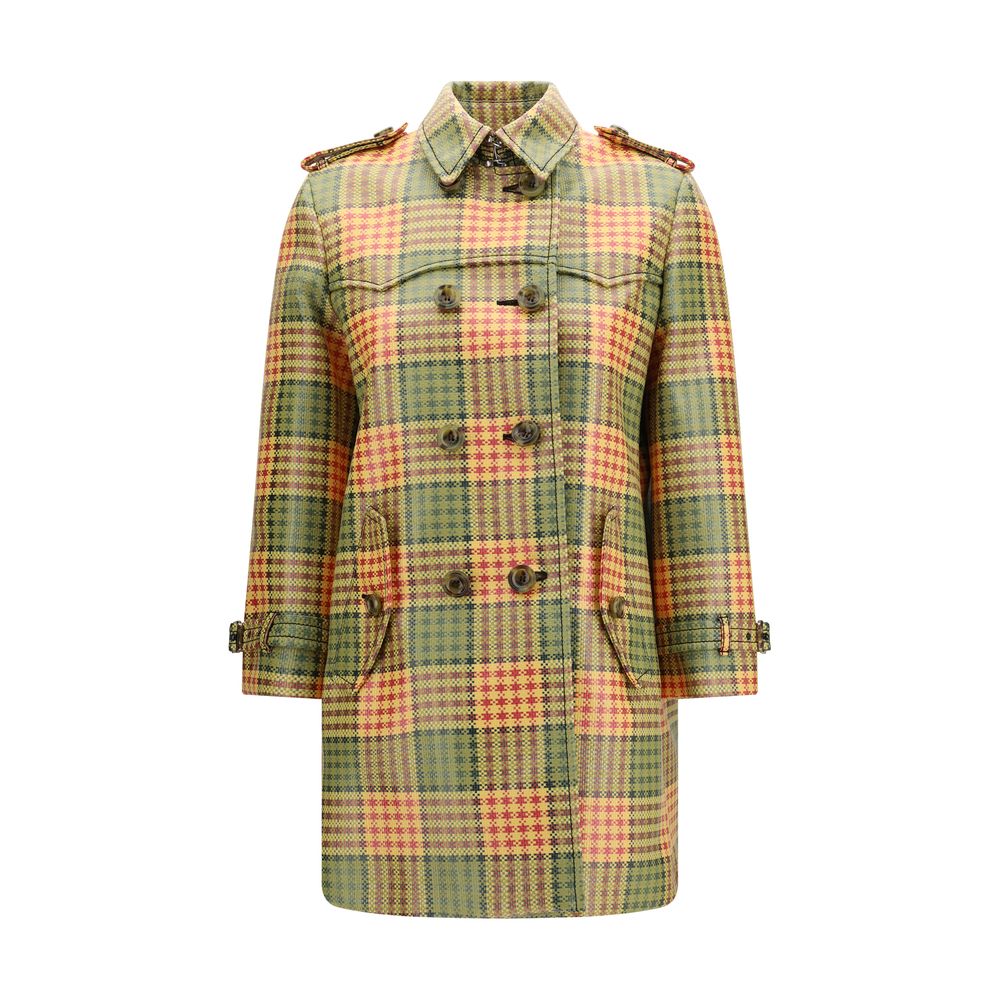 Burberry Multicolor Polyester Coat