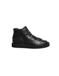 Dolce & Gabbana Black Leather Lace Up Men Ankle Boots Shoes
