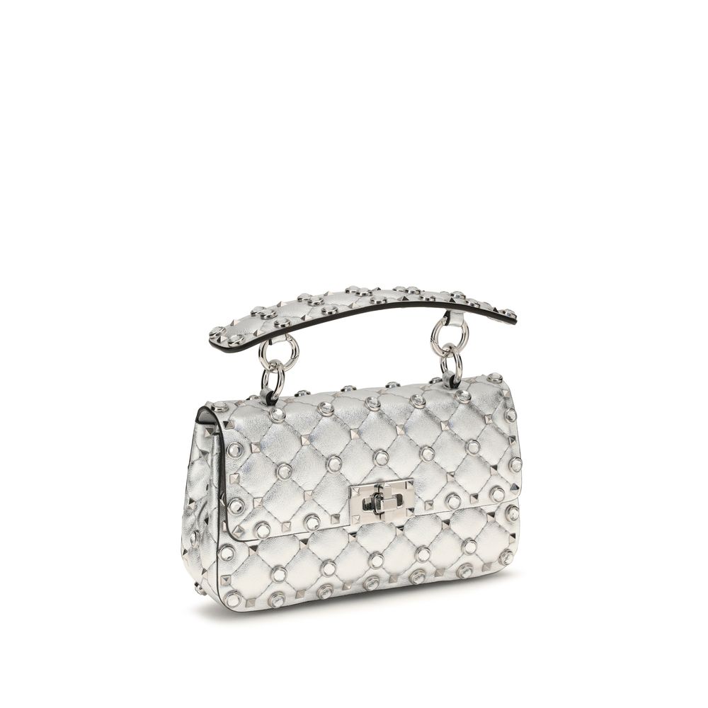 Valentino Garavani Silver Lamb Ovis Aries Aries Shoulder Bag