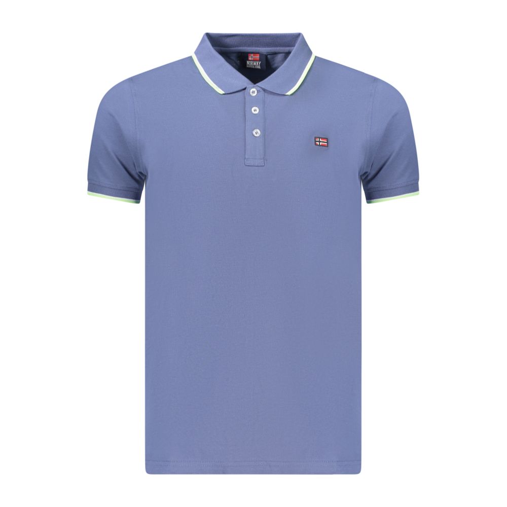Norway 1963 Blue Cotton Polo Shirt
