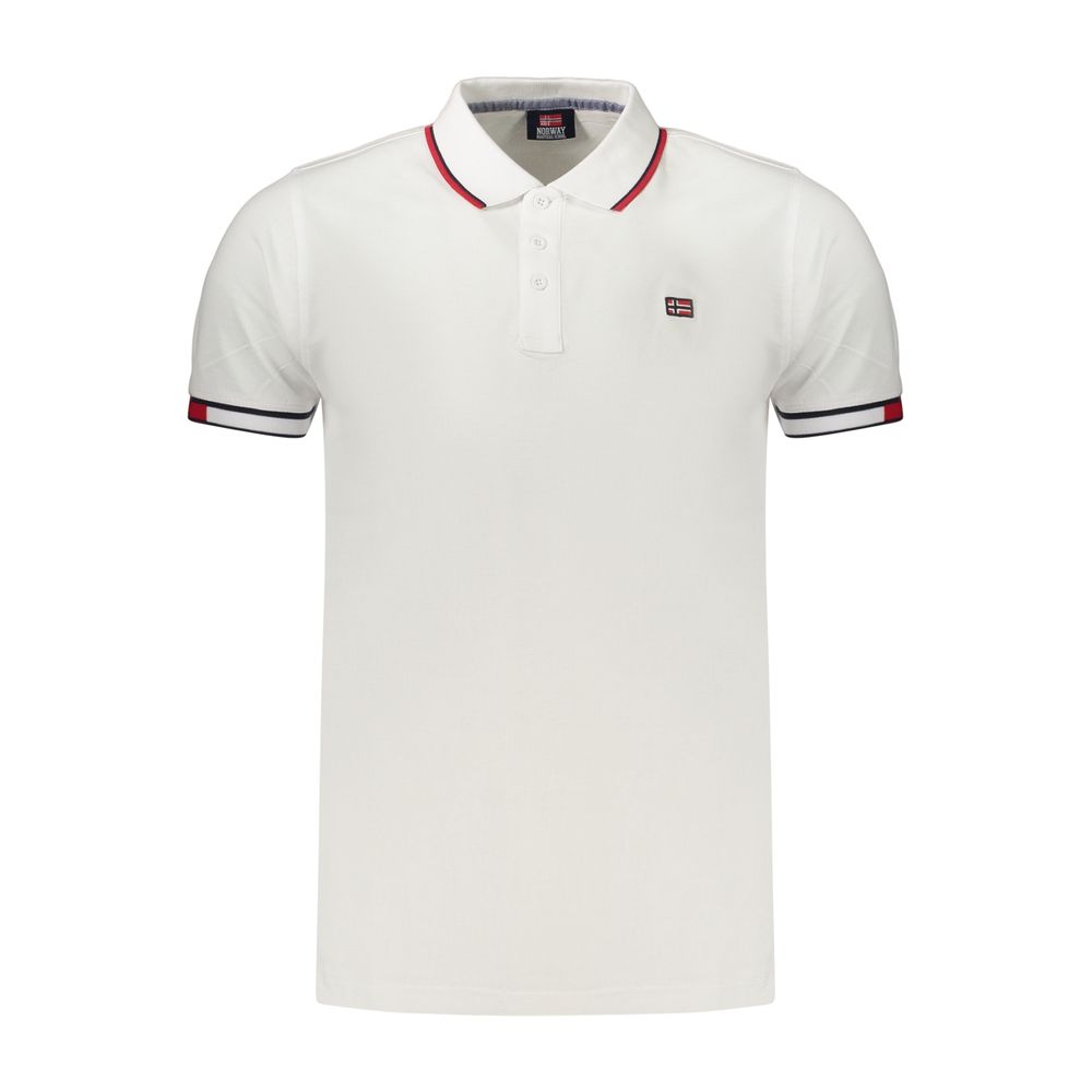 Norway 1963 White Cotton Polo Shirt