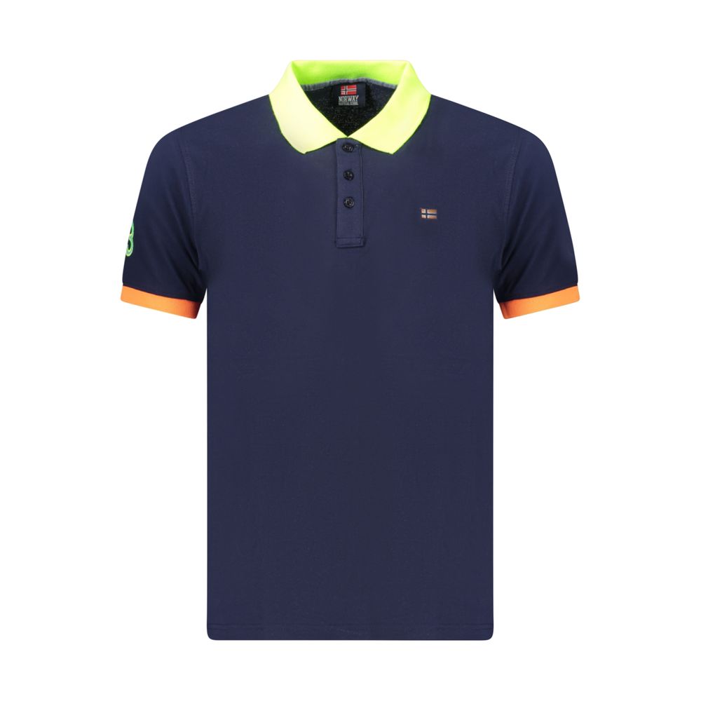 Norway 1963 Blue Cotton Polo Shirt