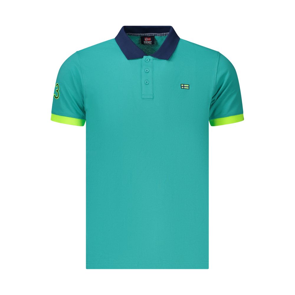 Norway 1963 Blue Cotton Polo Shirt