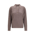 Calvin Klein Brown Silk Polo Shirt