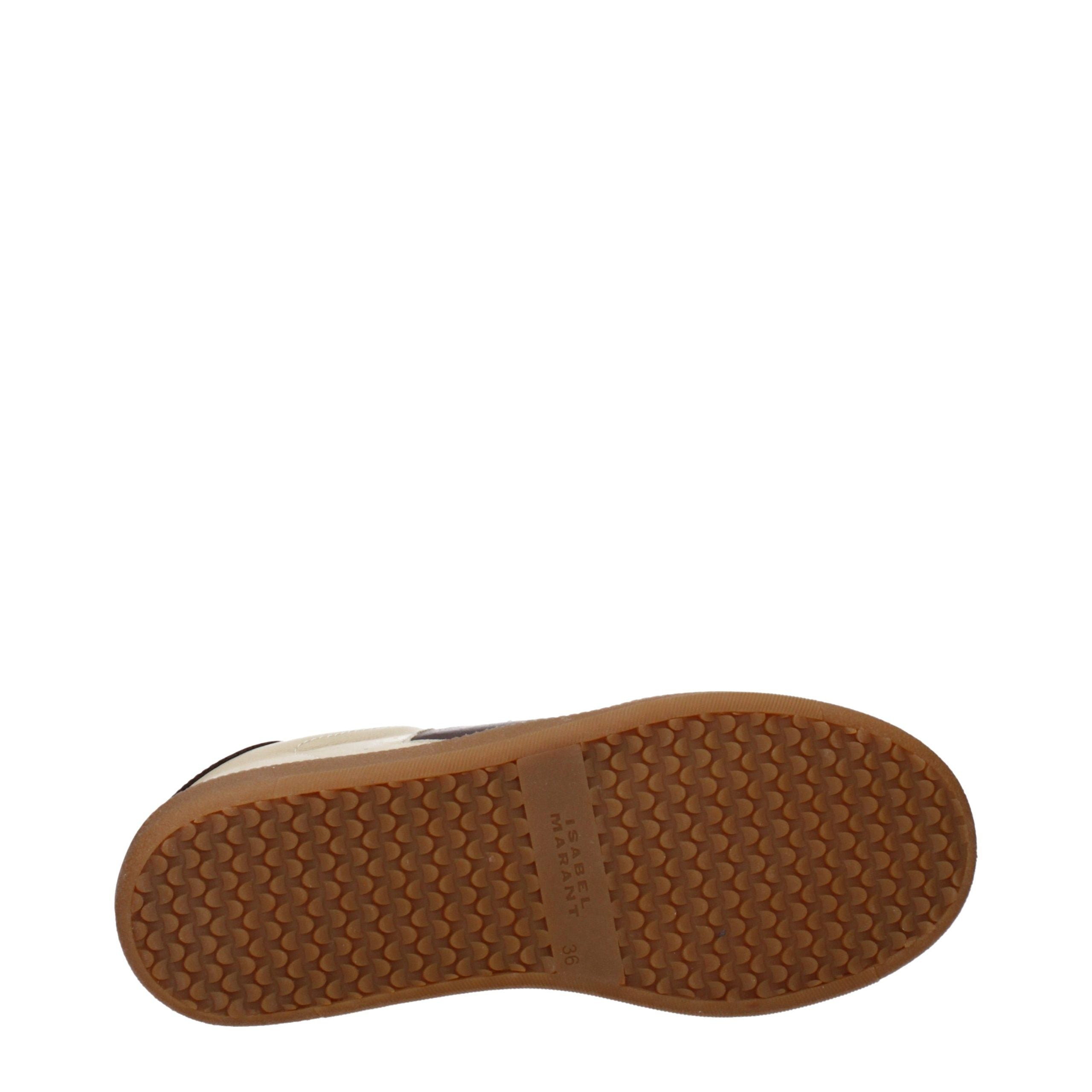 Isabel Marant Beige Leather Low Top Sneakers