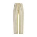 Khaite Beige Viscose Casual Pants