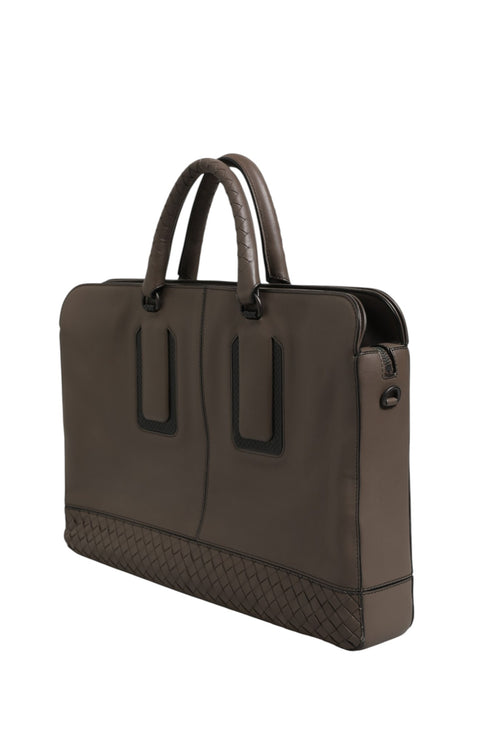 Bottega Veneta Getaway Intrecciato Leather Briefcase