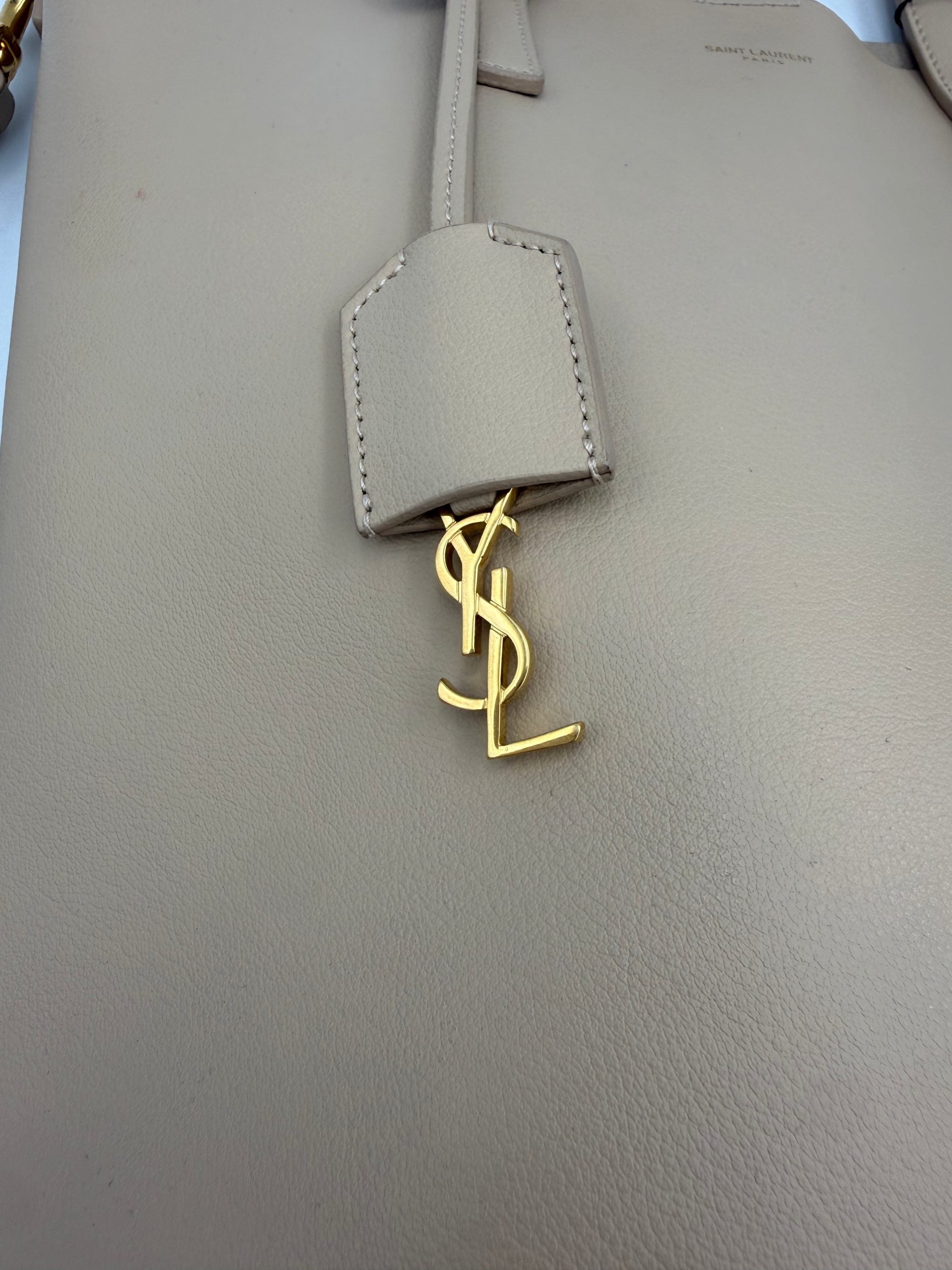 Saint Laurent SAINT LAURENT SHOPPING Beige Bag