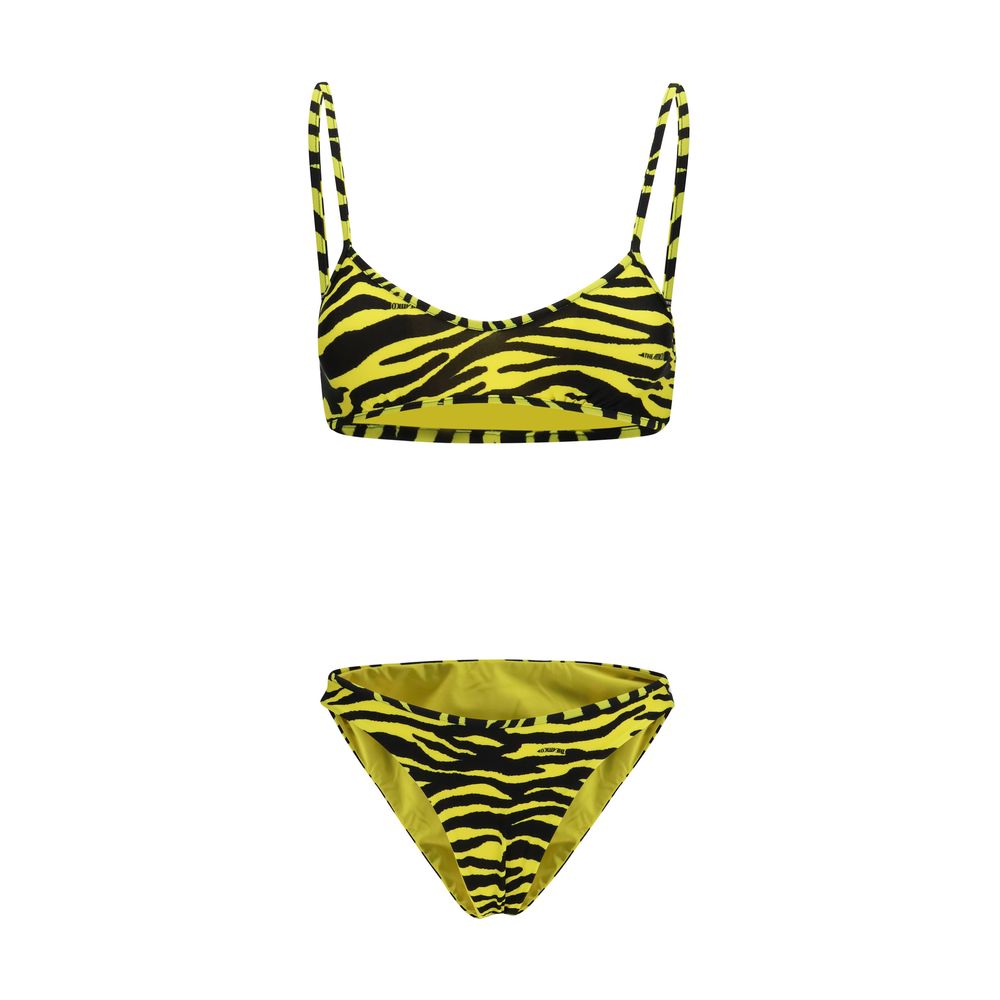 The Attico Bicolor Polyester Bikini