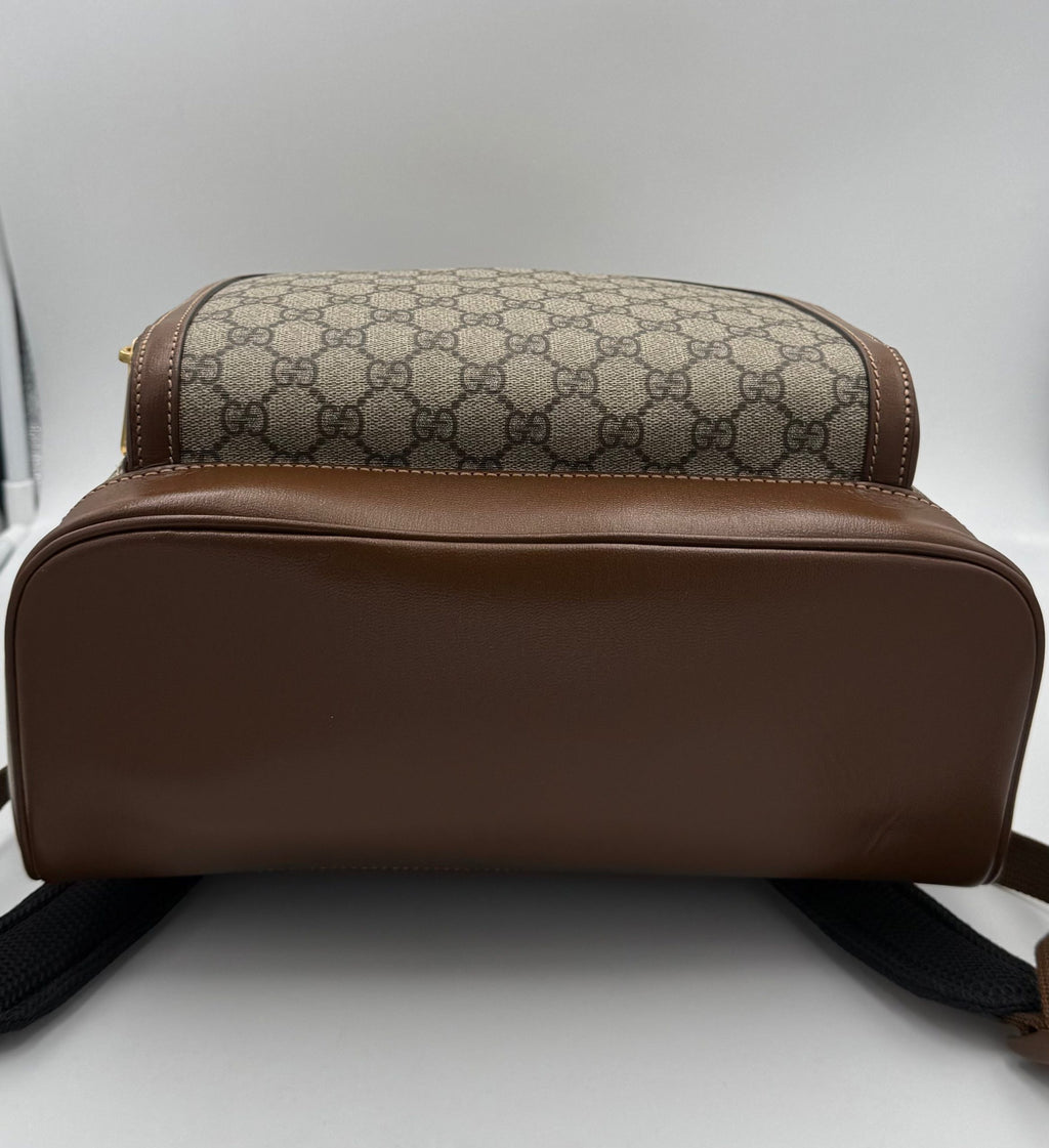 Gucci GUCCI GG Supreme and Leather Backpack