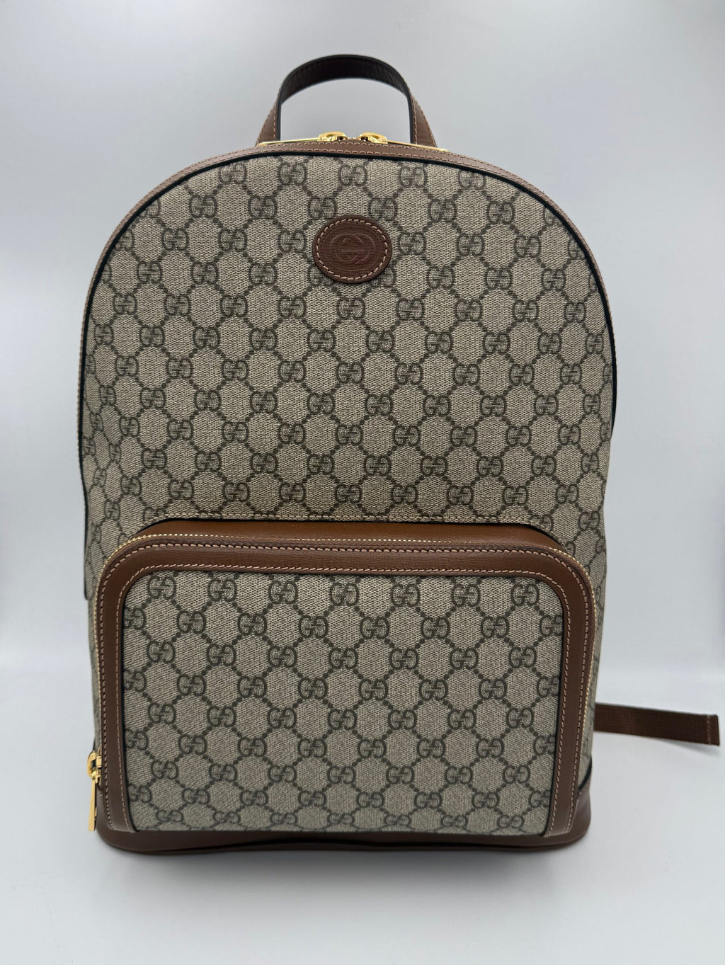 Gucci GUCCI GG Supreme und Lederrucksack