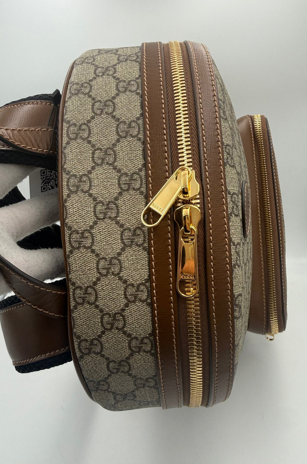 Gucci GUCCI GG Supreme und Lederrucksack