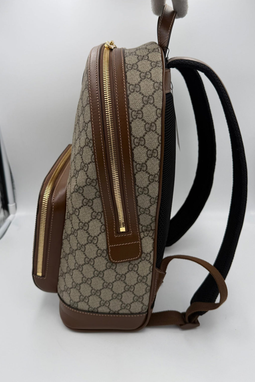 Gucci GUCCI GG Supreme und Lederrucksack