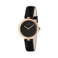 Gucci Black Leather Dress Watch