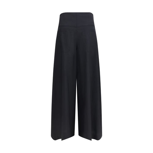 Brunello Cucinelli Black Cotton Casual Pants