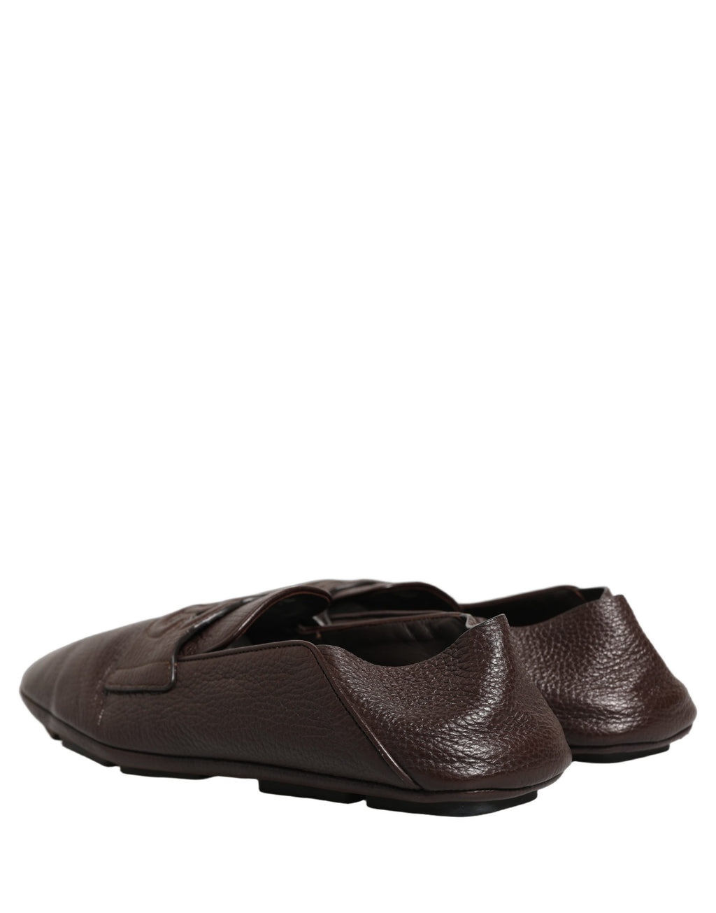 Dolce & Gabbana Braune Driver Loafer aus Hirschleder