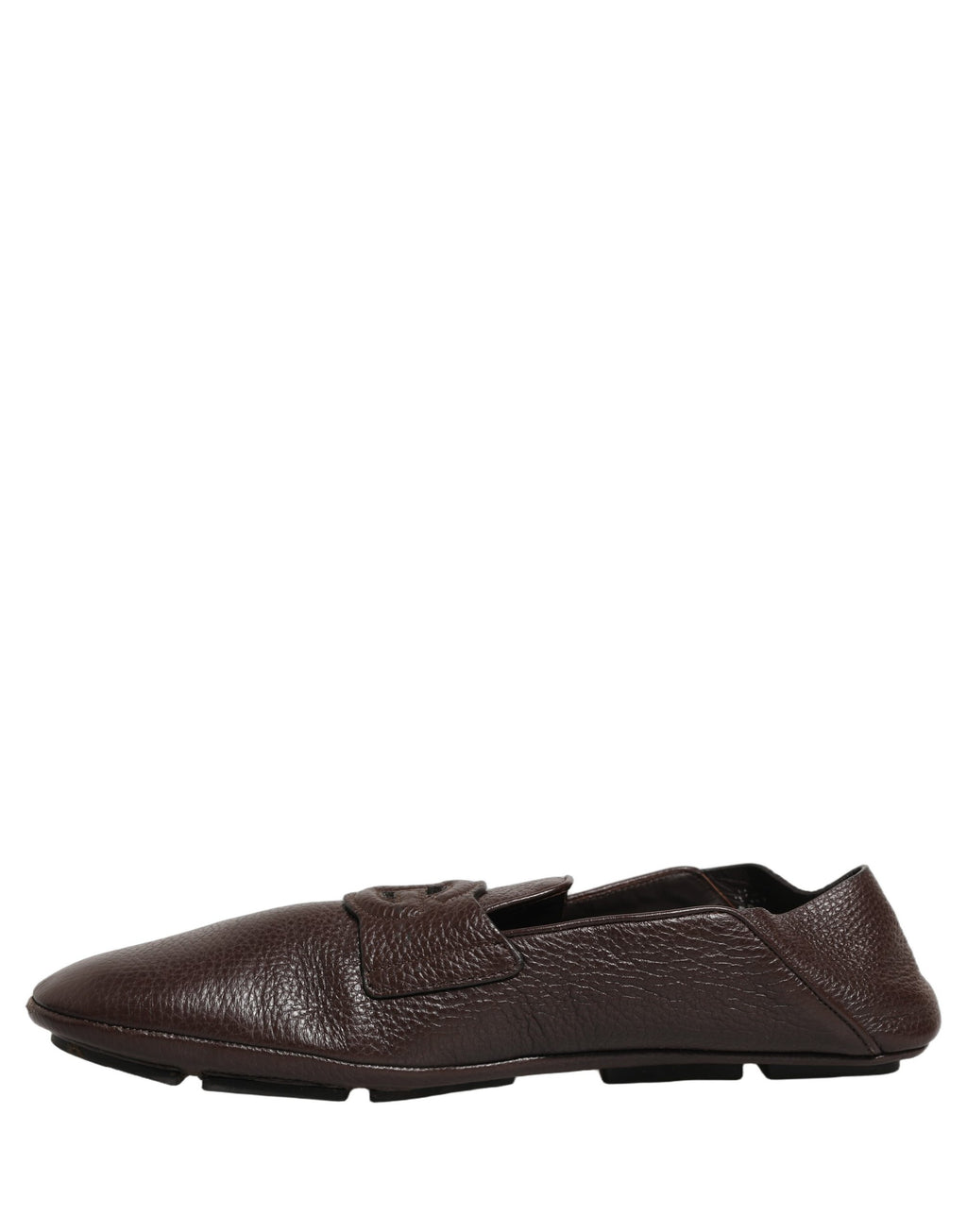Dolce & Gabbana Braune Driver Loafer aus Hirschleder