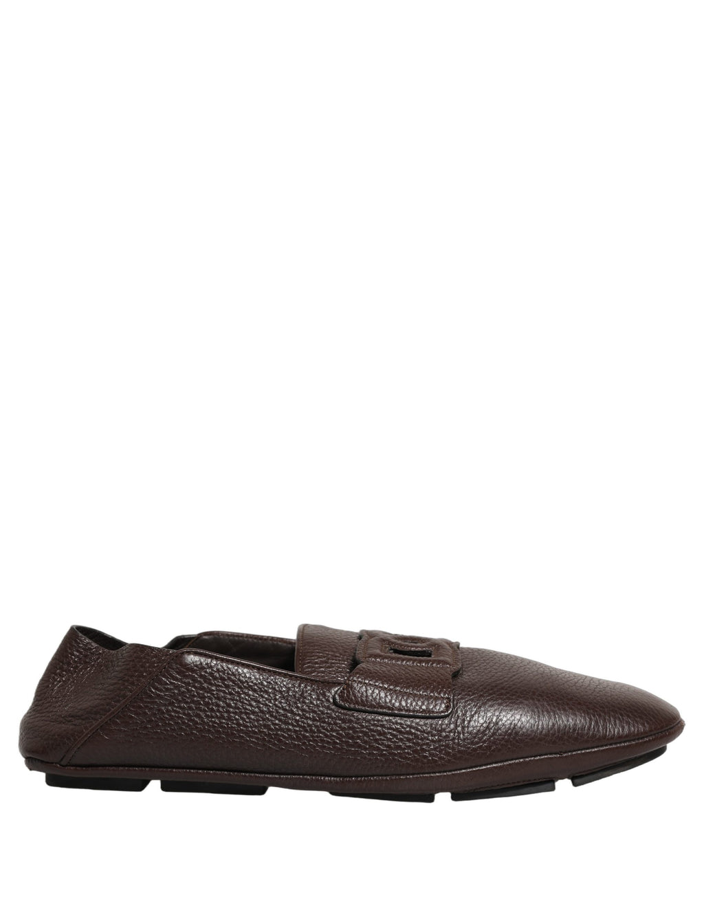 Dolce & Gabbana Braune Driver Loafer aus Hirschleder