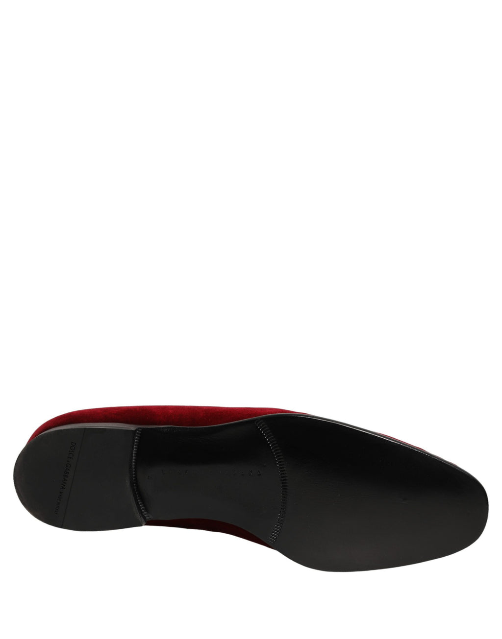 Dolce & Gabbana Maroon Sequin Gemstone Dress Loafers Shoes