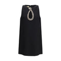 Valentino Black Wool Oves Aries Cocktail Dress