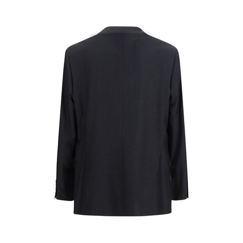 Brunello Cucinelli Schwarze Wolljacke Oves Aries