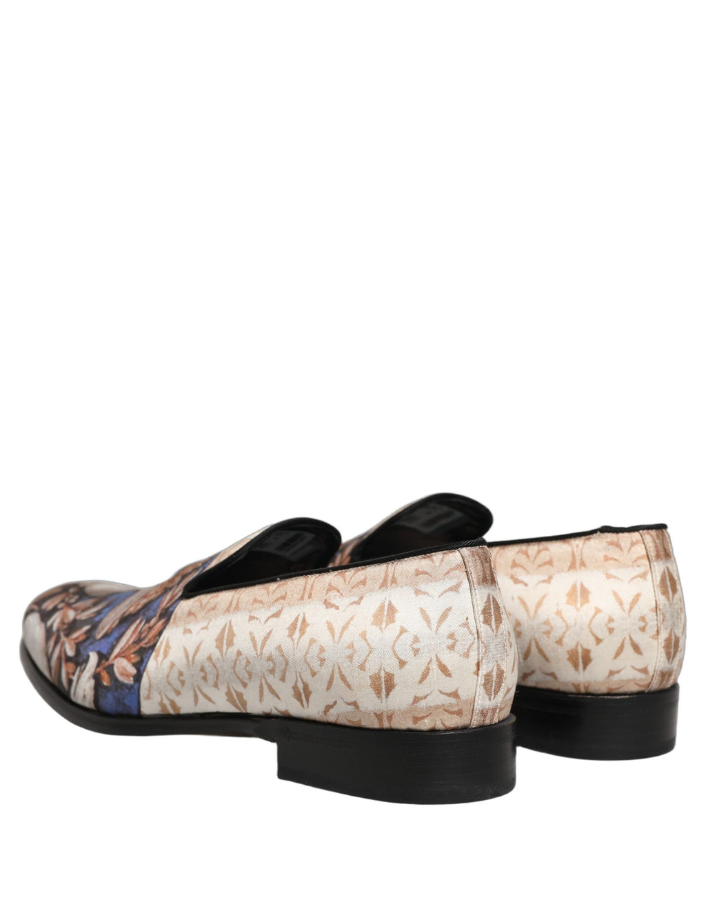 Dolce & Gabbana Samt-Slipper mit mehrfarbigem Früchteprint