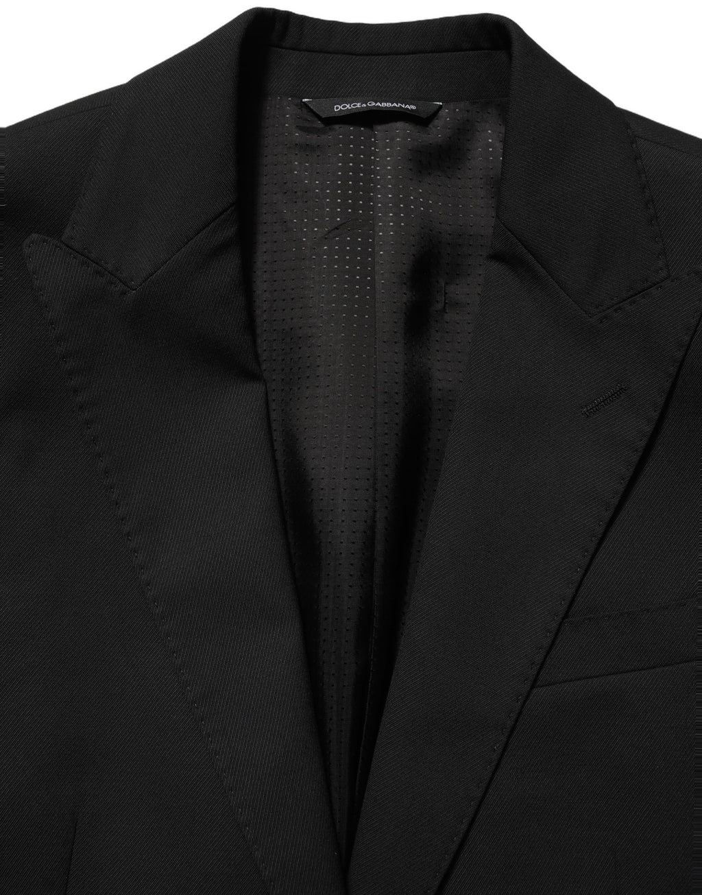 Dolce & Gabbana Zwarte Polyester Single Breasted Blazerjasje