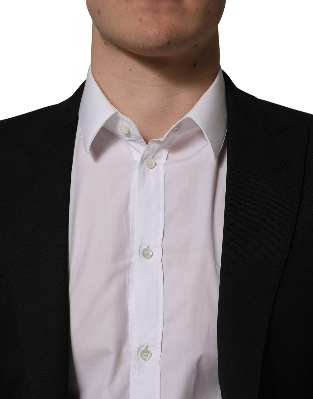 Dolce & Gabbana Schwarzer Polyester Einreihiger Blazer