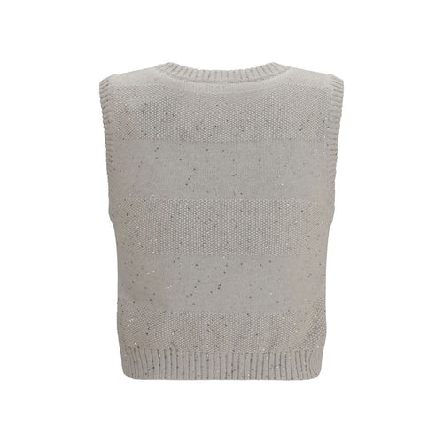 Brunello Cucinelli Beige Cotton Sweatshirt