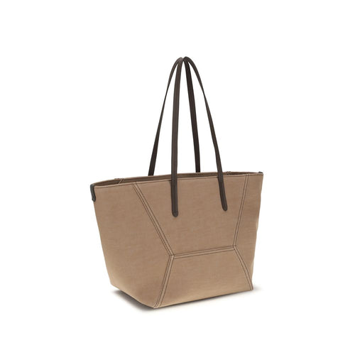 Brunello Cucinelli Beige Cotton Handbag