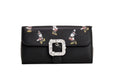 Kate Spade X Disney Schwarze Leder Minnie Maus Geldbörse Umhängetasche