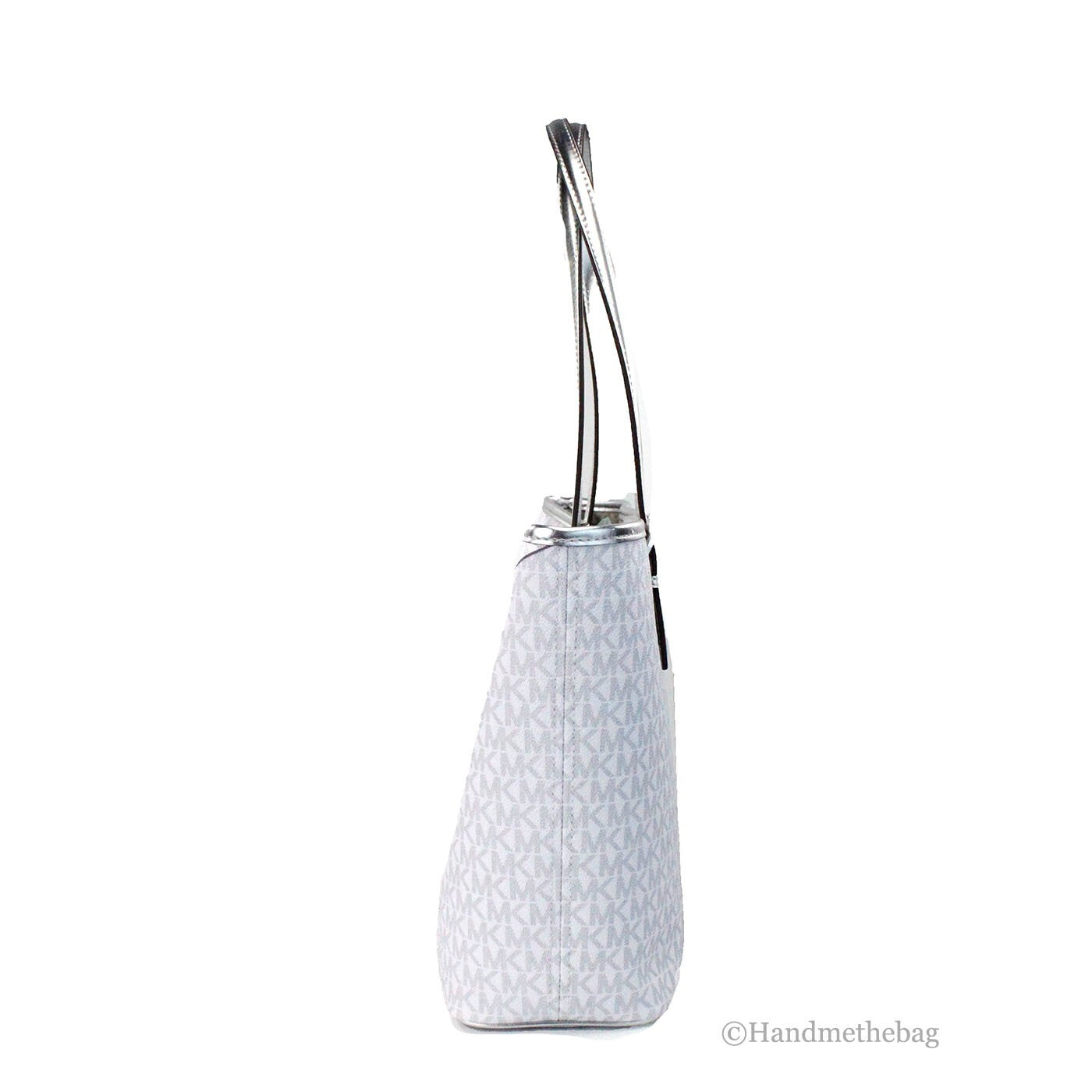 Michael Kors Jet Set Travel Girls mittelgroße Signature Tragetasche Weiß MK