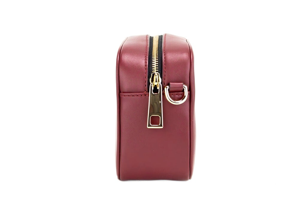 Marc Jacobs Flash Pomegranate Glattleder Prägung Kamera Umhängetasche Geldbörse