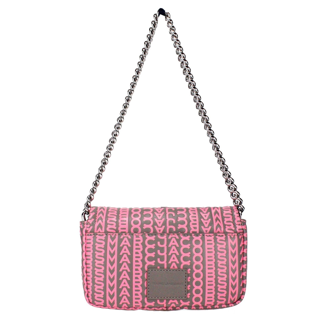Marc Jacobs Neon Pink The Monogram Leather J Marc Mini Schultertasche Umhängetasche