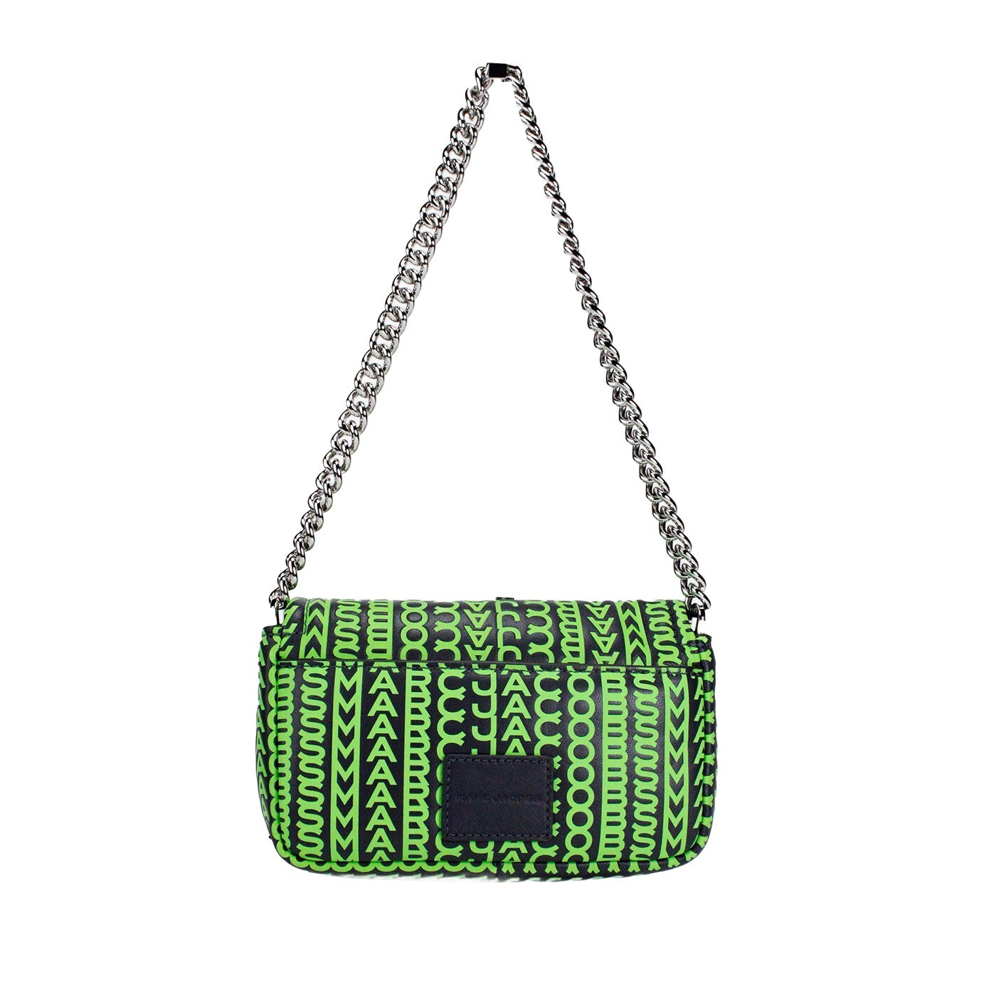 Marc Jacobs Neongrüne The Monogram Leder J Marc Mini Schultertasche Umhängetasche