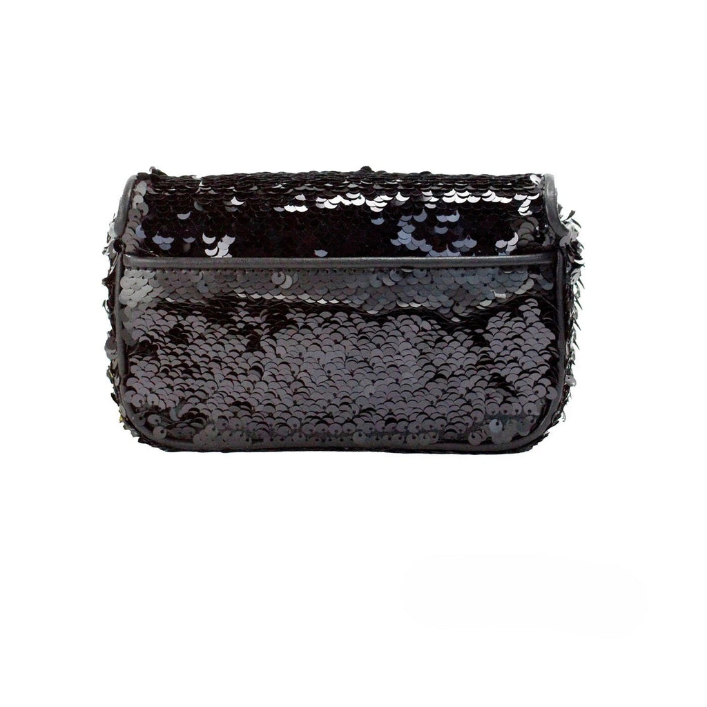 Marc Jacobs The Mini J Marc Umhängetasche Black Sequined Crossbody Bag