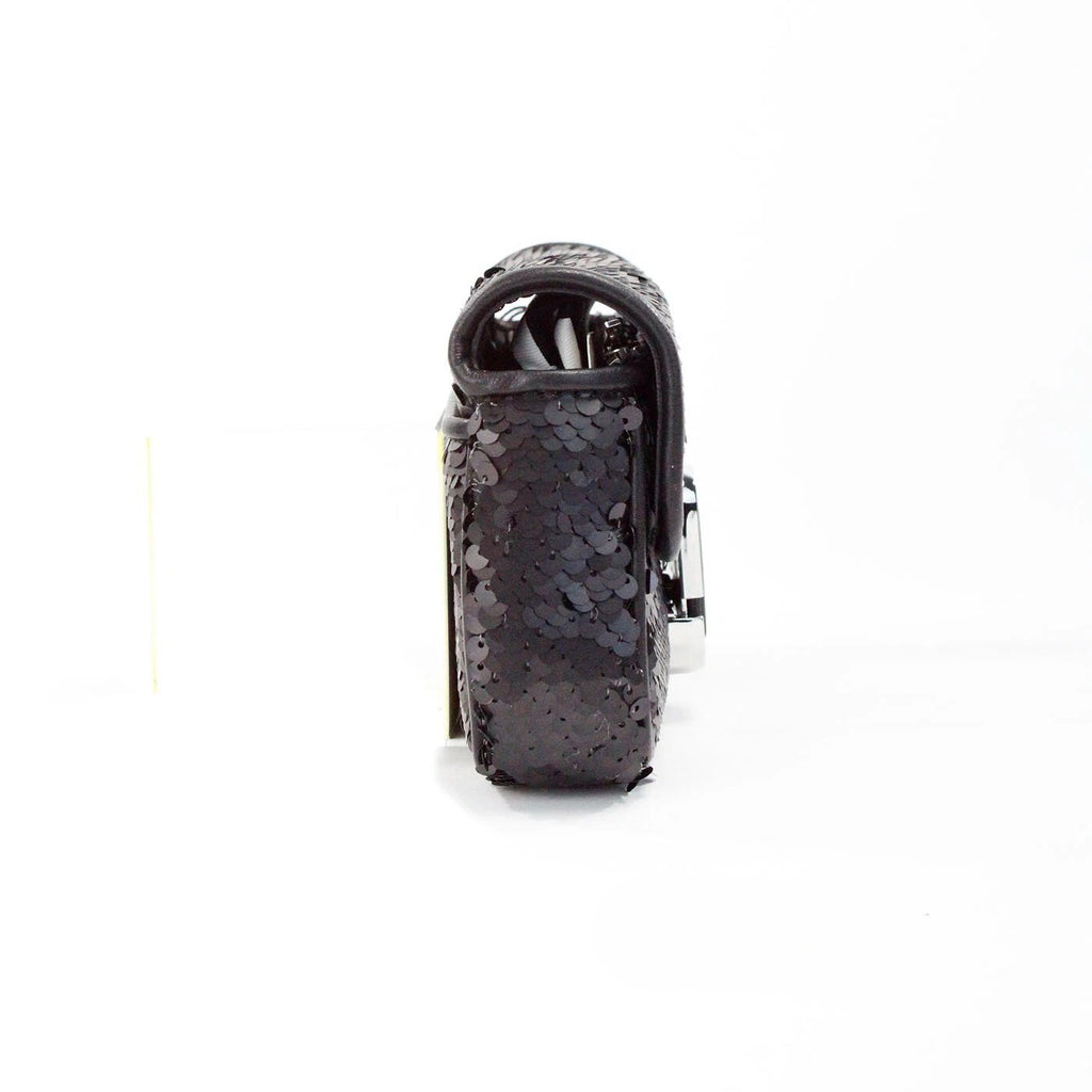 Marc Jacobs The Mini J Marc Umhängetasche Black Sequined Crossbody Bag