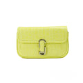 Marc Jacobs The Mini Shoulder Bag Gelb Geprägte Leder Umhängetasche