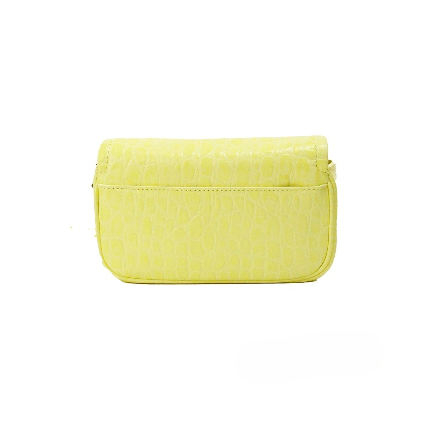 Marc Jacobs The Mini Shoulder Bag Gelb Geprägte Leder Umhängetasche