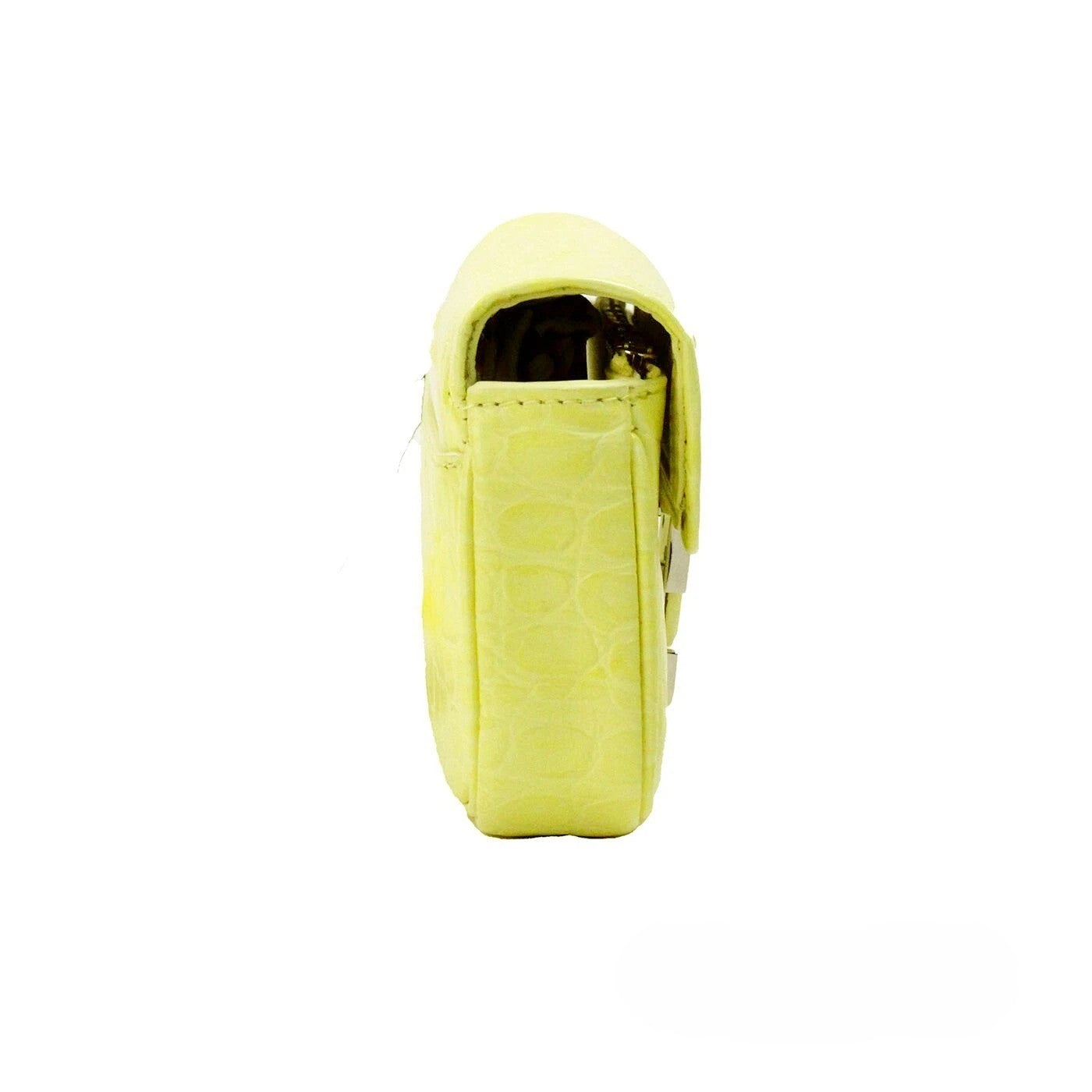 Marc Jacobs The Mini Shoulder Bag Gelb Geprägte Leder Umhängetasche