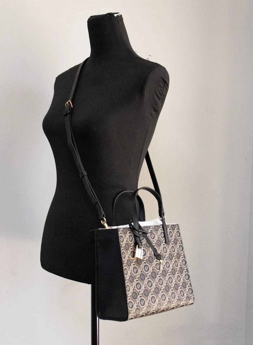 Marc Jacobs Mini Grind Signet Bedruckte Umhängetasche aus Leder
