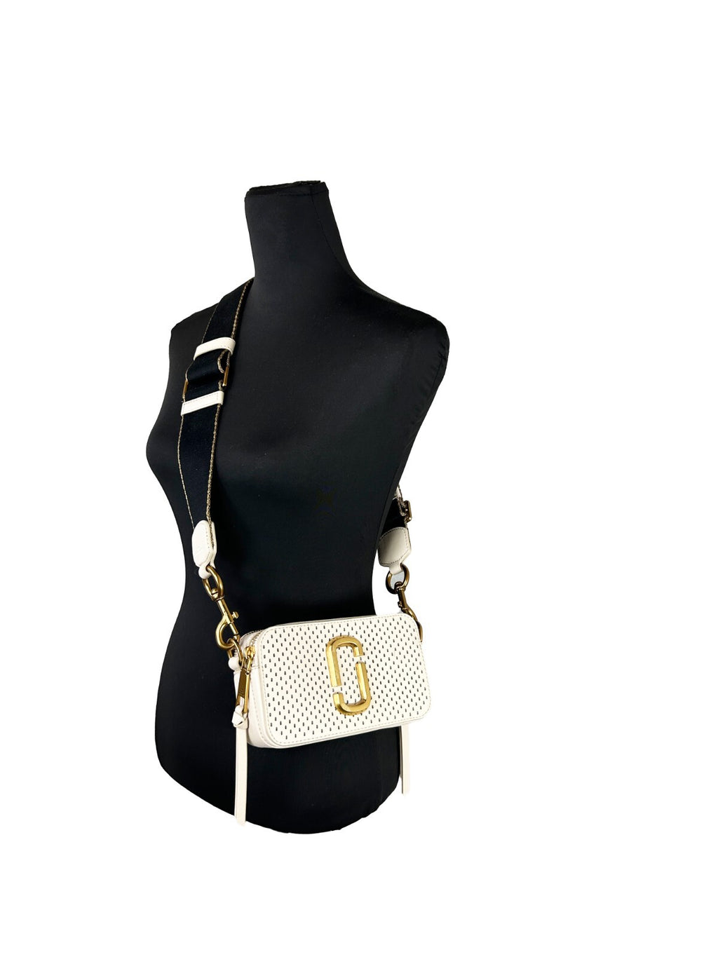 Marc Jacobs The Snapshot Perforated Umhängetasche
