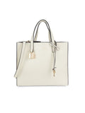 Marc Jacobs Damen Mini Tote Bag aus genarbtem Leder - Marshmallow