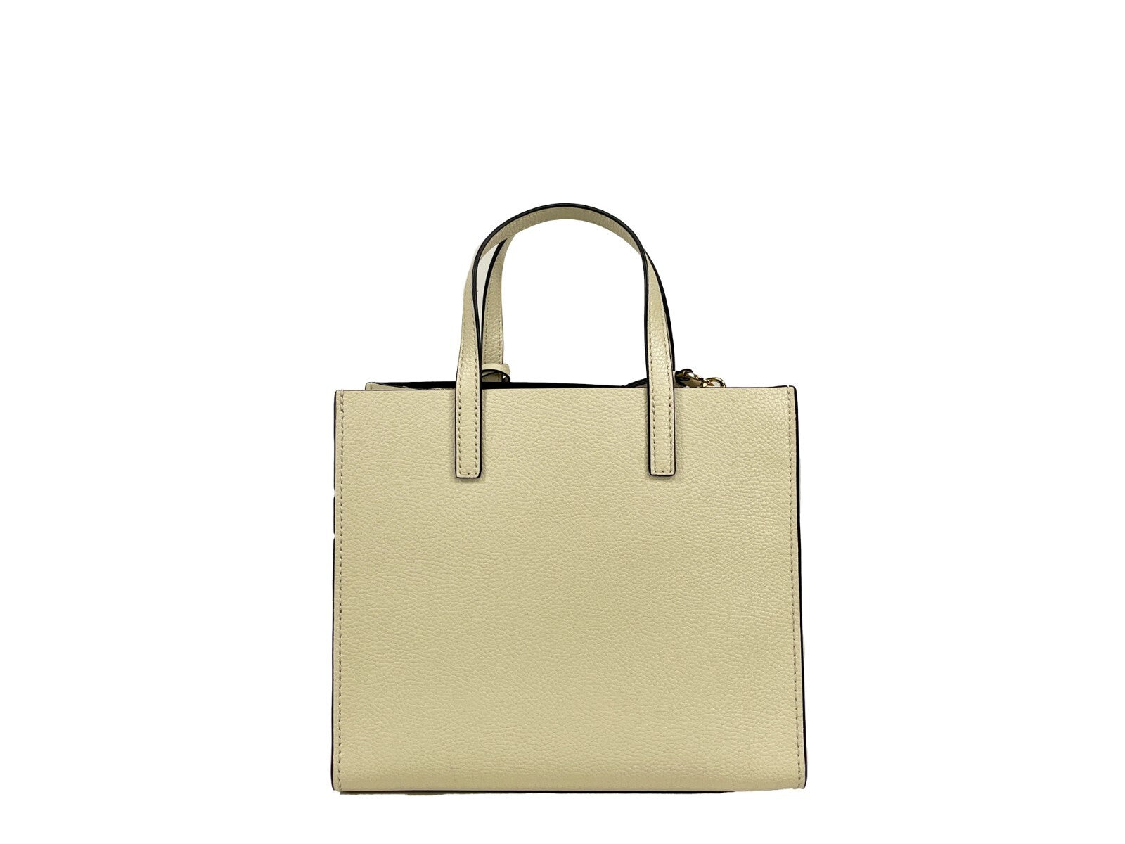 Marc Jacobs Damen Mini Tote Bag aus genarbtem Leder - Marshmallow