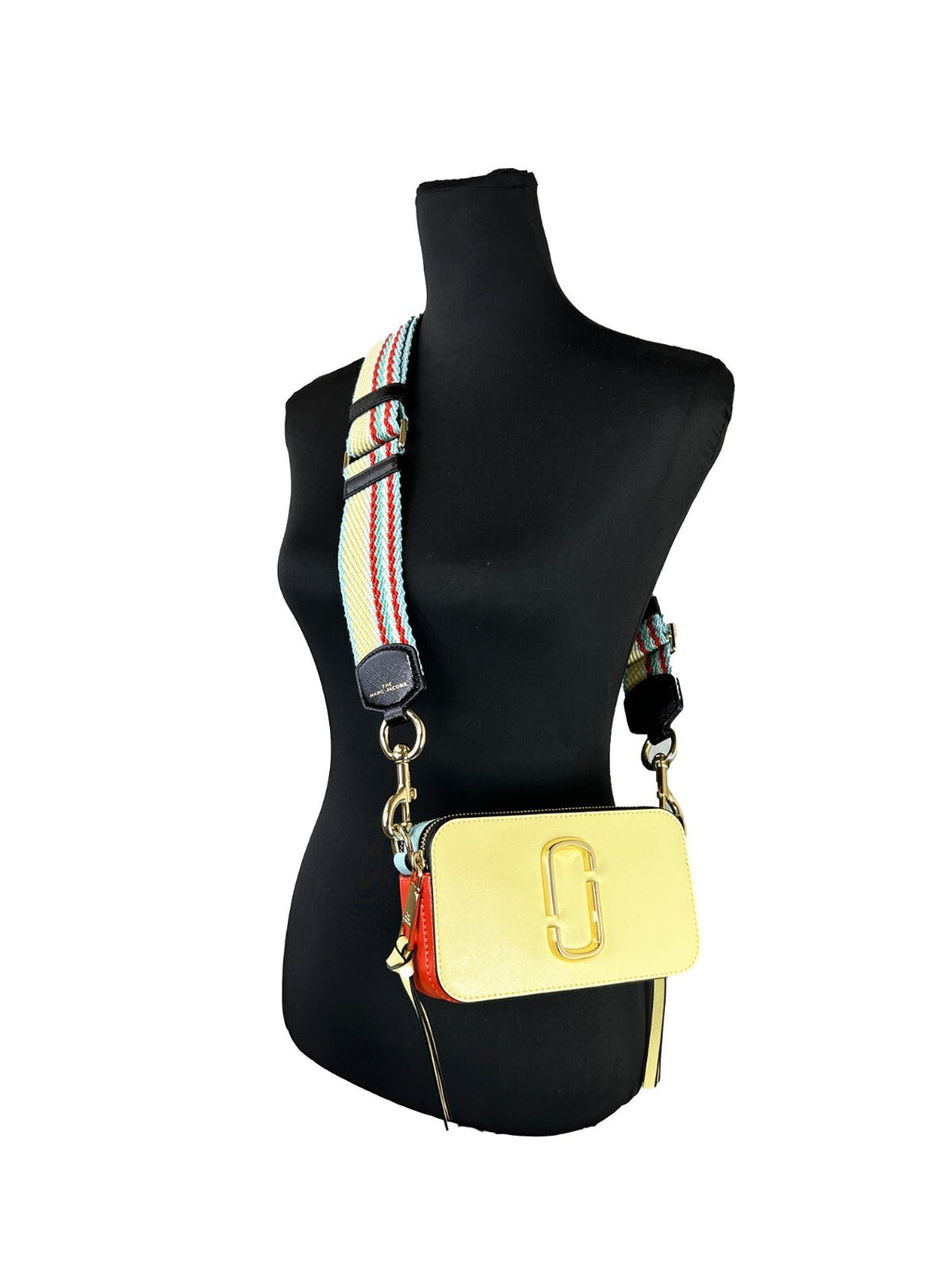 Marc Jacobs The Snapshot Umhängetasche (Pastellgelb Multi)