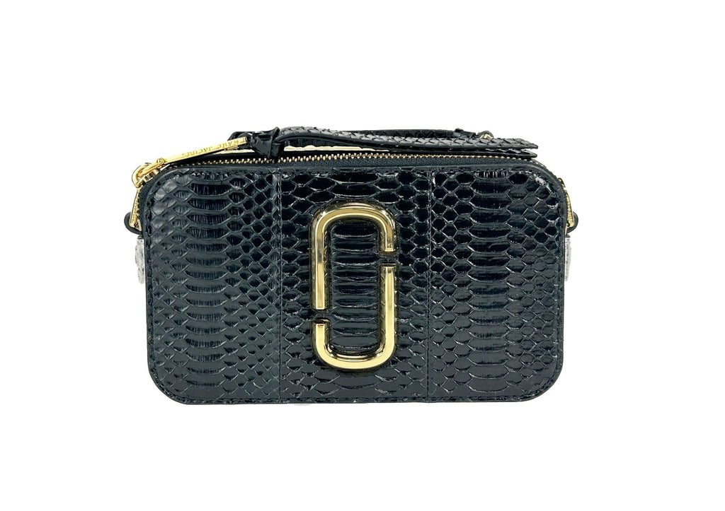 Marc Jacobs The Snapshot Umhängetasche mit Schlangenlederprägung