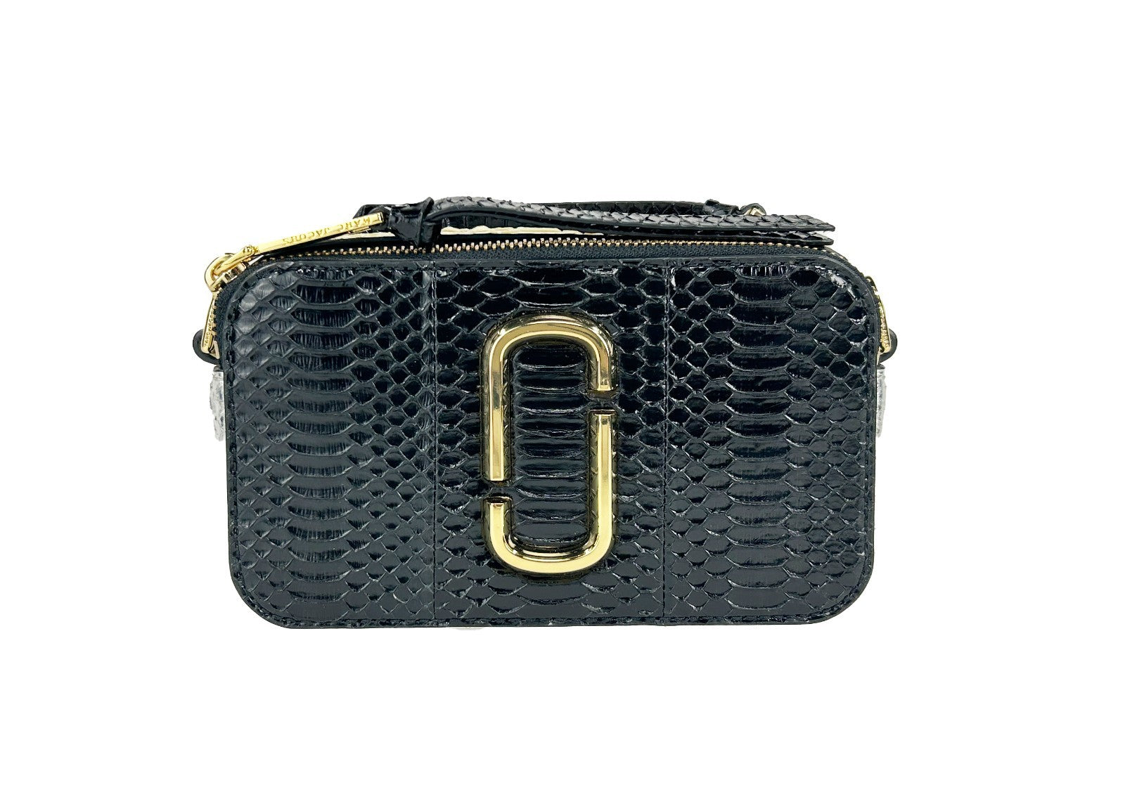 Marc Jacobs The Snapshot Umhängetasche mit Schlangenlederprägung
